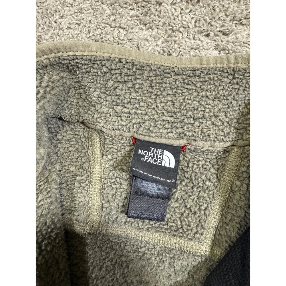 The North Face Gordon Lyons 1/4 Zip Fleece‎ L Gray Beige Gorpcore Sweater Winter